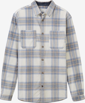 TOM TAILOR Regular fit Button Up Shirt in Beige: front