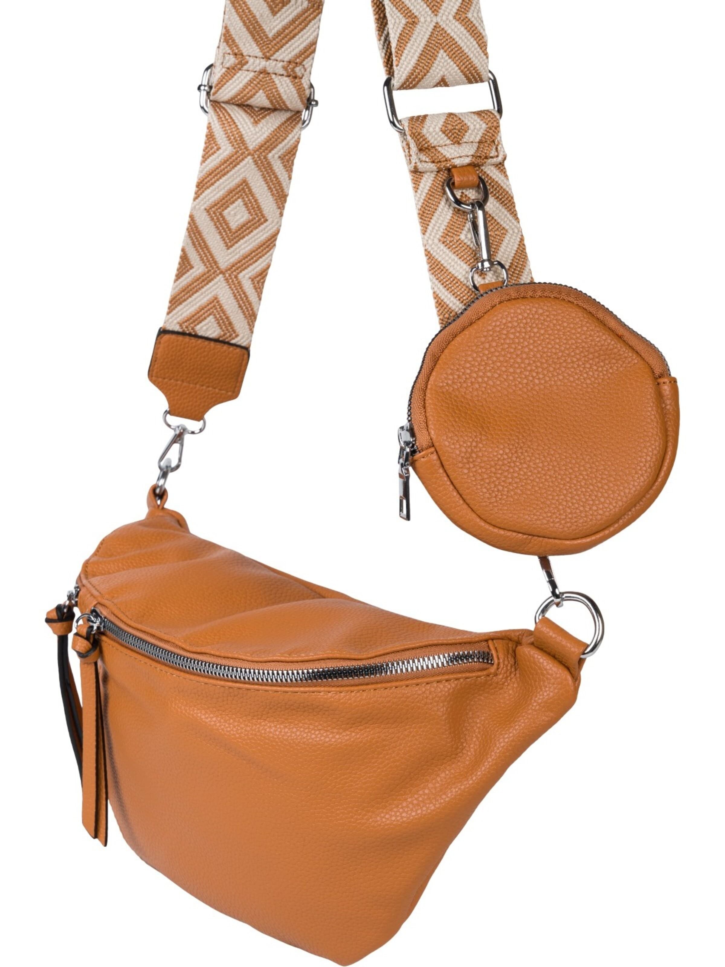 styleBREAKER Umhängetasche 'Halbmond Crossbody Bag Set 3-Teilig'‌‌‌‌‌‌‌‌‌‌ in Braun