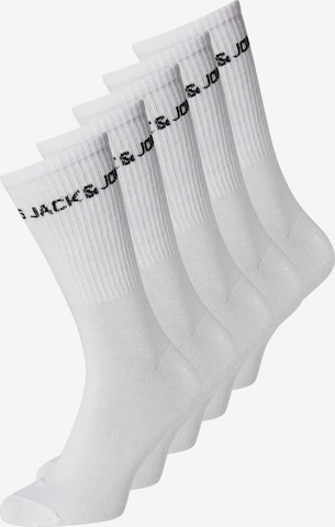 Chaussettes Jack & Jones Junior en blanc : devant