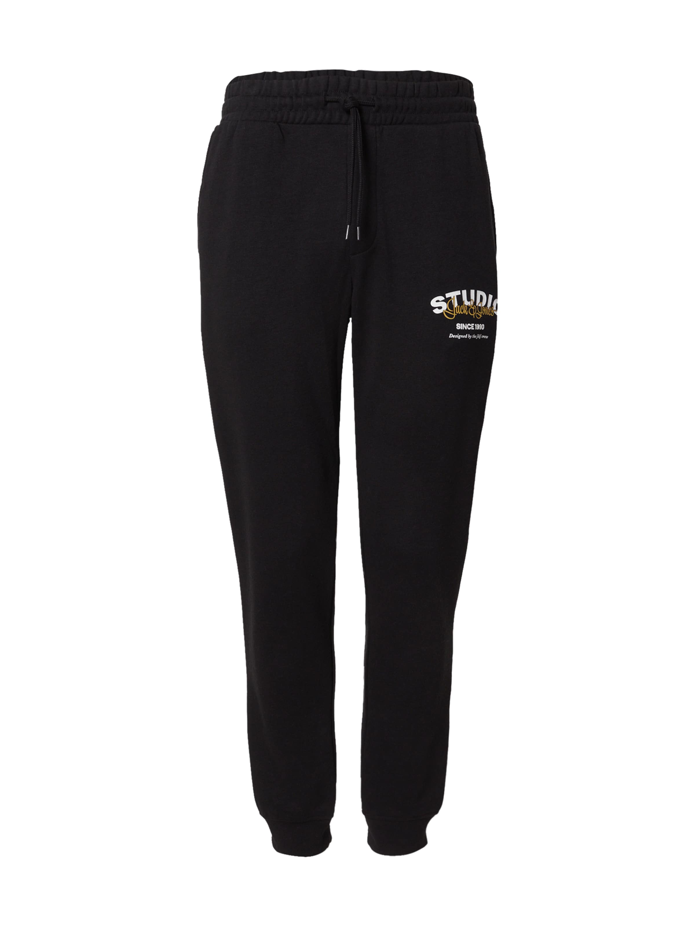 JACK & JONES Tapered Hose 'JPSTGORDON YUKI' in Schwarz: Vorderseite