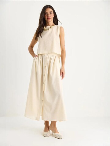 Bianco Lucci Broekpak in Beige: voorkant