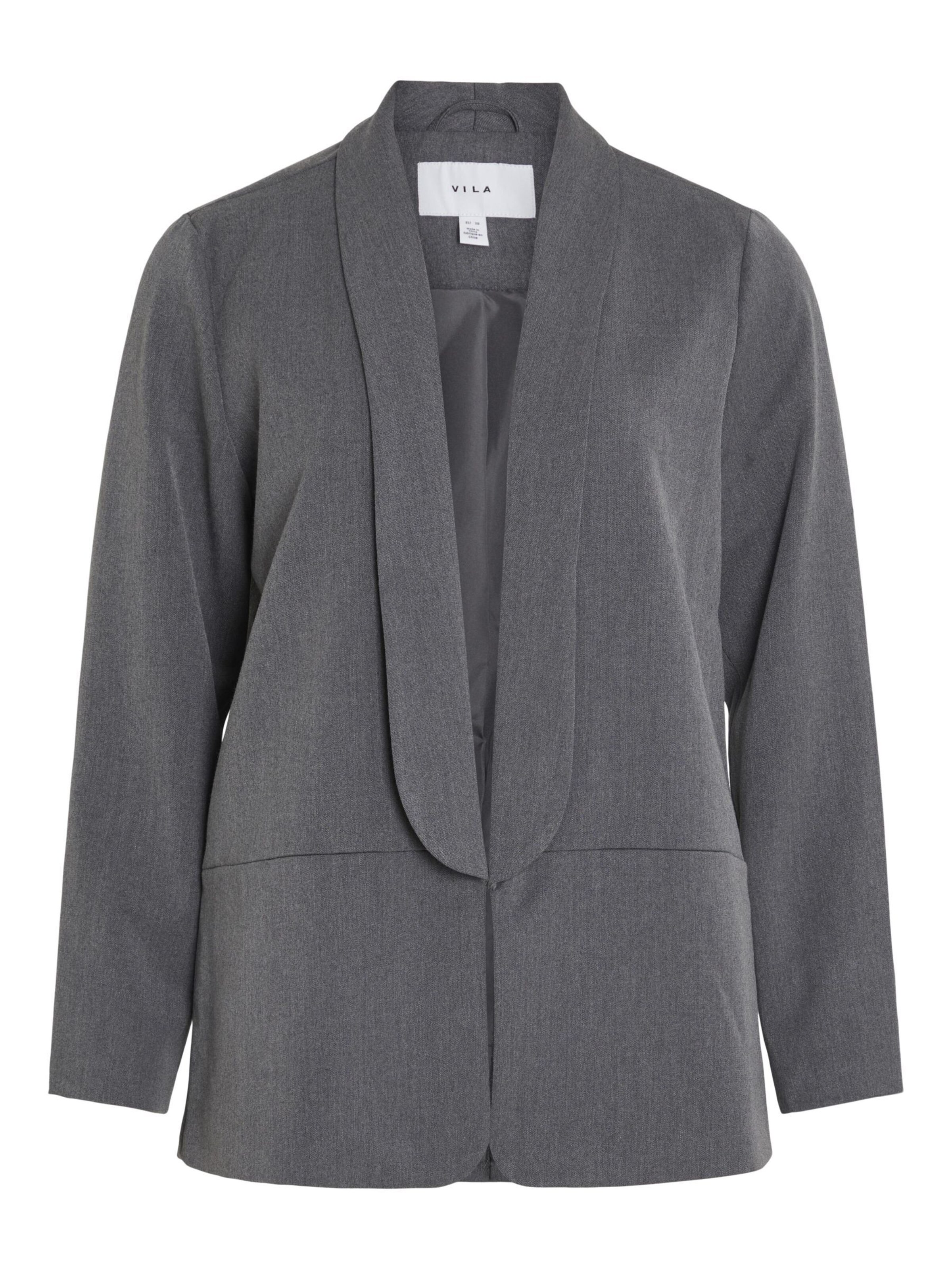 VILA Bleiser, värv hall: eest vaates