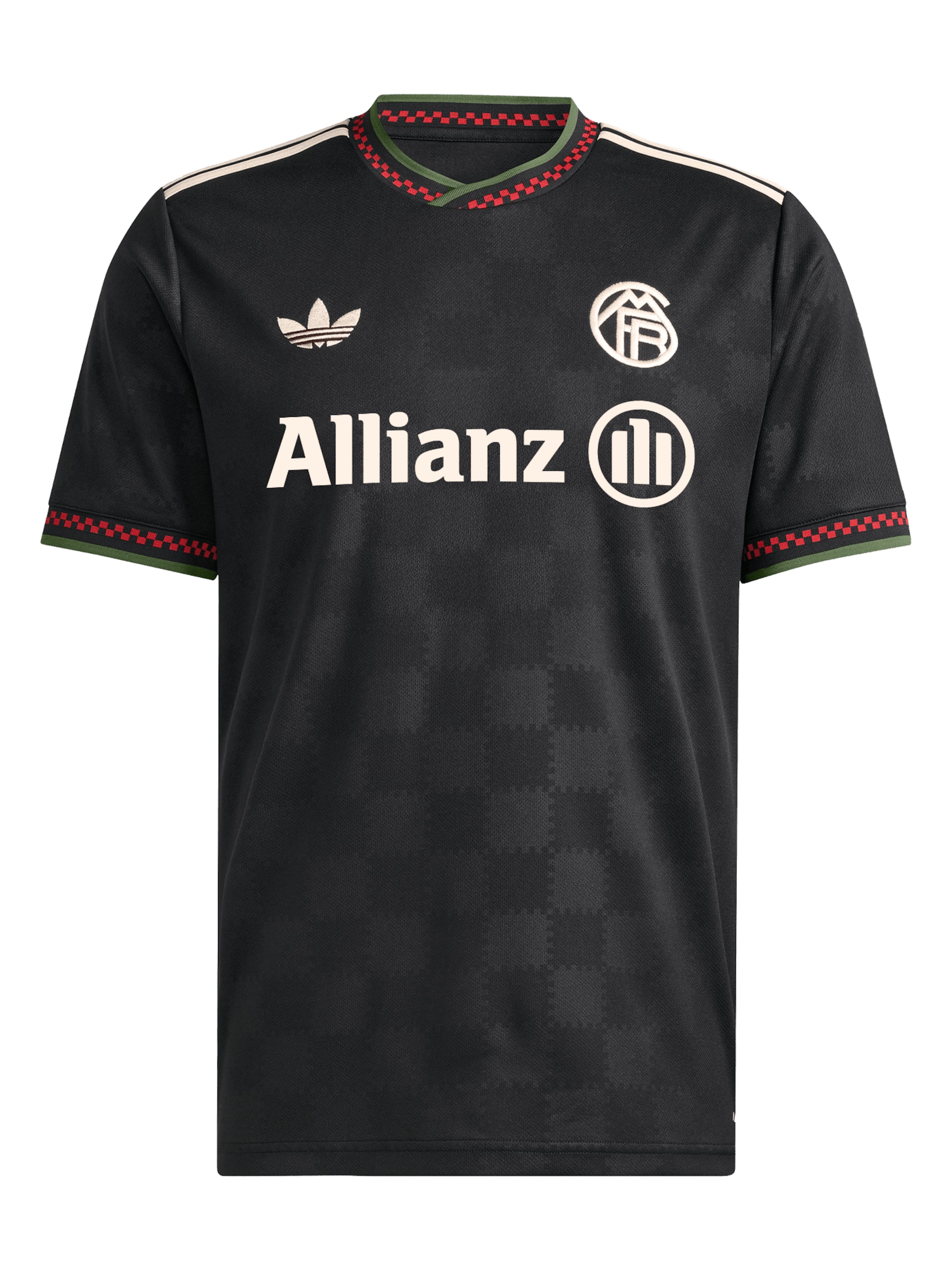 ADIDAS ORIGINALS - Camiseta de fútbol 'FC Bayern 25/26 Third Women's Kit' en negro: frente