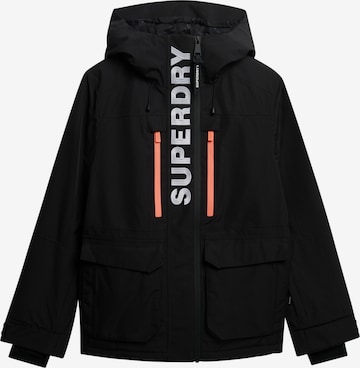 Veste fonctionnelle Superdry en noir : devant