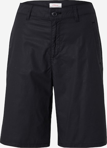 Regular Pantalon s.Oliver en noir : devant