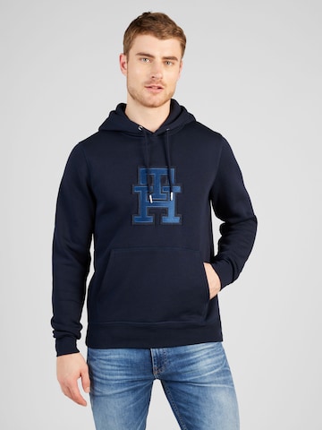 Sweat-shirt TOMMY HILFIGER en bleu : devant