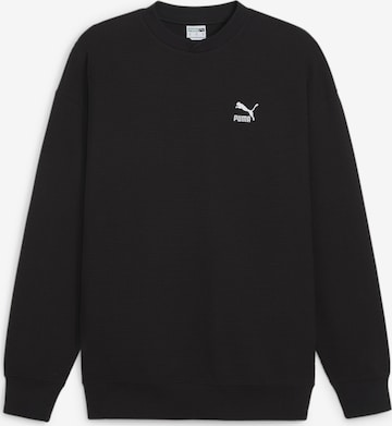 PUMA Sweatshirt 'Classics' in Zwart: voorkant