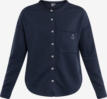 Veste de survêtement DreiMaster Maritim en bleu : devant