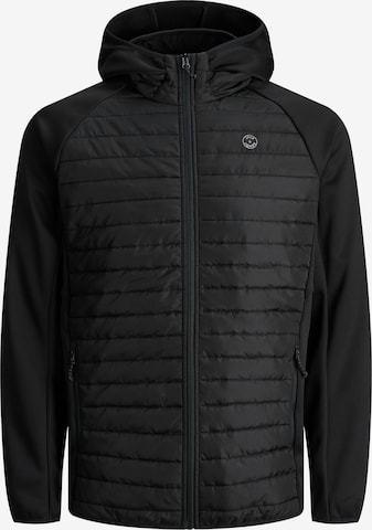 Jack & Jones Plus - Chaqueta de entretiempo en negro: frente