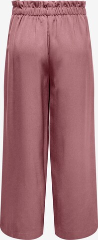 ONLY Wide leg Pleat-Front Pants 'Lizzo' in Pink