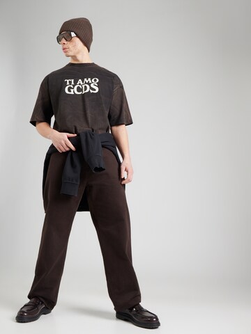 GCDS Majica 'TI AMO GCDS' | črna barva