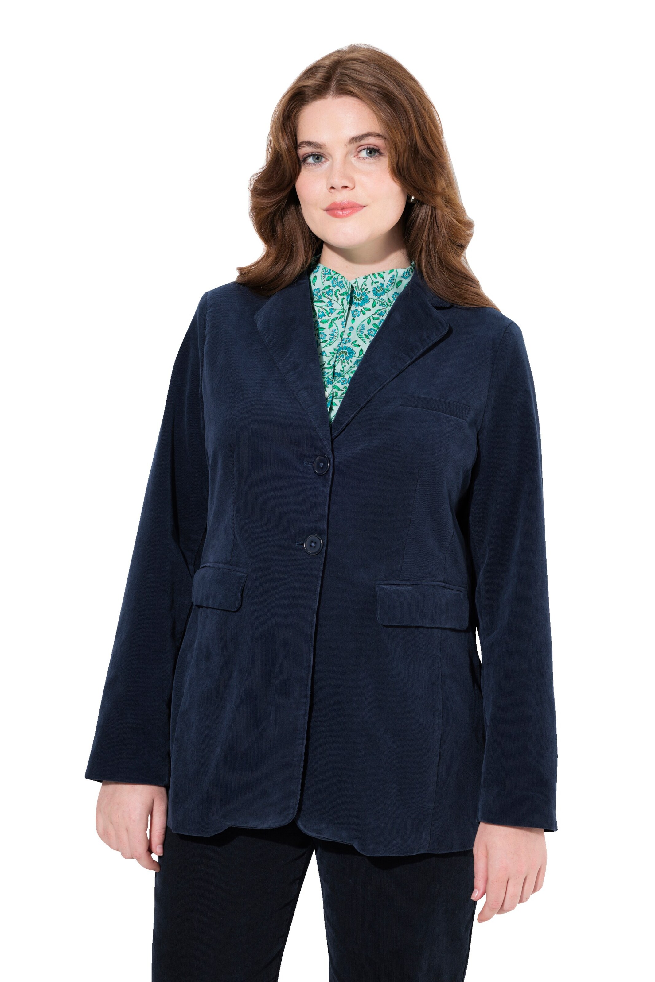 Ulla Popken Blazer in Blue: front
