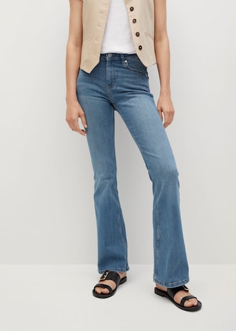 MANGO Flared Jeans in Blue: front