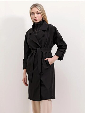 Cappotto di mezza stagione di Bigdart in nero: frontale