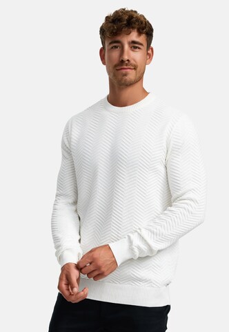 Kronstadt Pullover 'Carlo' in Weiß