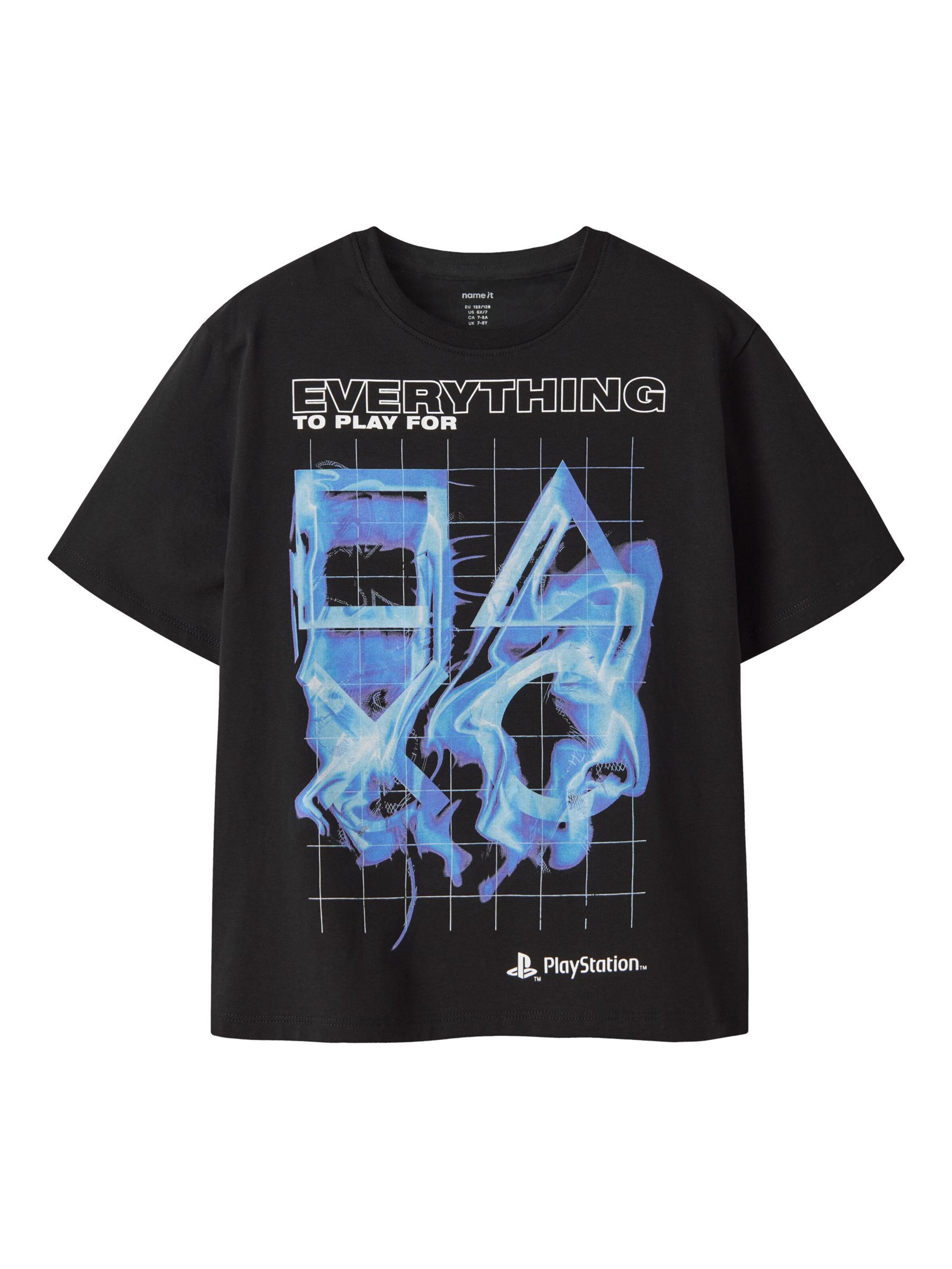 NAME IT Shirt 'NKMPlayStation' in 146-152 in Light blue / Light purple / Black / White, Item view