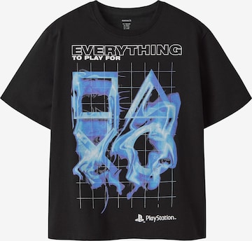 NAME IT Shirt 'NKMPlayStation' in Black: front