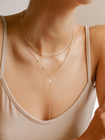 Hey Happiness Necklace 'Flair' in Gold: front