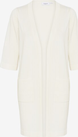 SAINT TROPEZ Knit Cardigan 'Kila' in White: front
