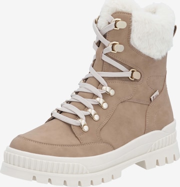 Rieker Veterlaarsjes 'Evolution' in Beige: voorkant