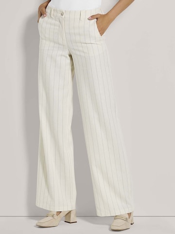 Wide Leg Pantalon MADELEINE en blanc : devant