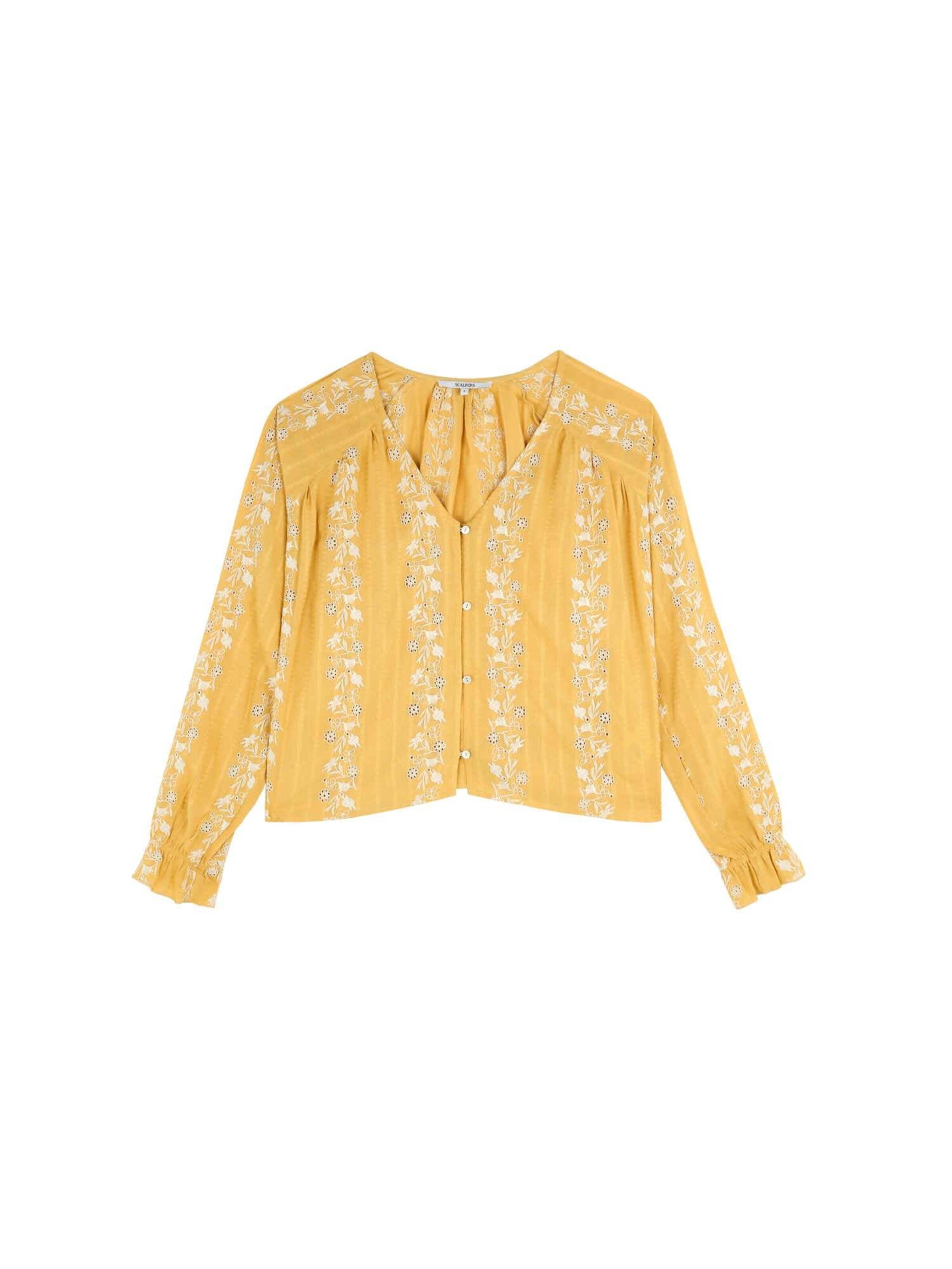 Camicia da donna di Scalpers in giallo: frontale