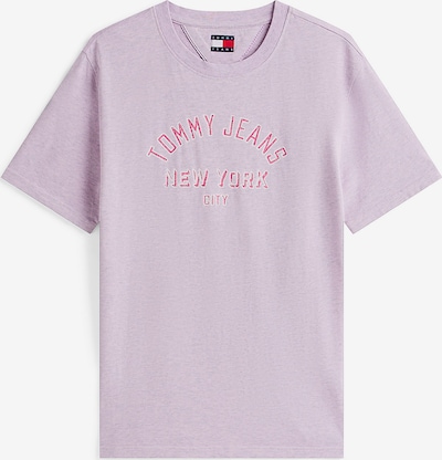 Tommy Jeans Majica u ružičasto crvena / tamno roza / bijela, Pregled proizvoda