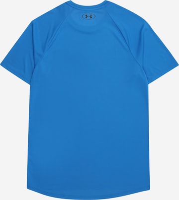 UNDER ARMOUR Rovný strih Funkčné tričko 'Tech 2.0' - Modrá