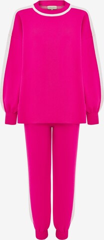 CESARE GASPARI Sweatsuit in Pink: front