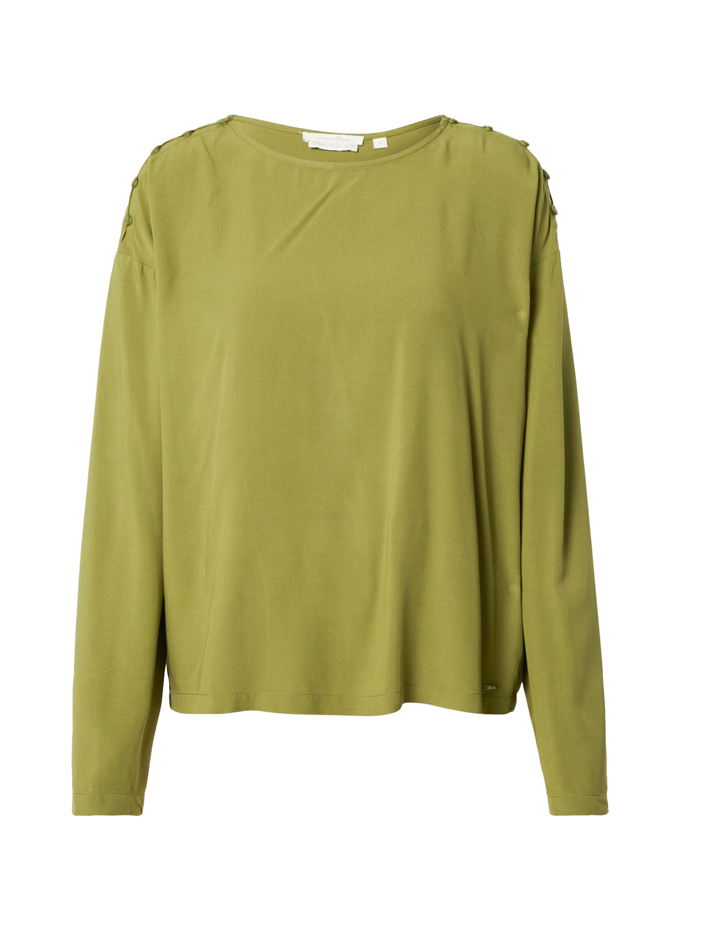 TOM TAILOR DENIM Blouse in Groen: voorkant