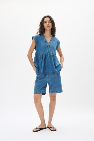 InWear Loosefit Broek 'Dacey' in Blauw