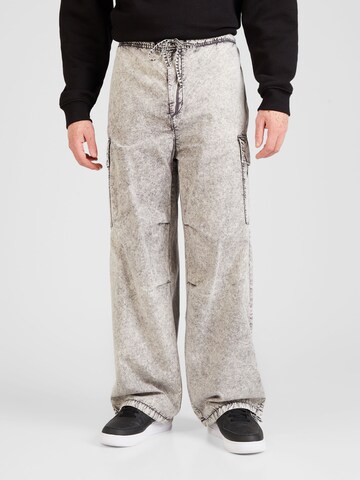 WEEKDAY Wide Leg Hose in Grau: Vorderseite