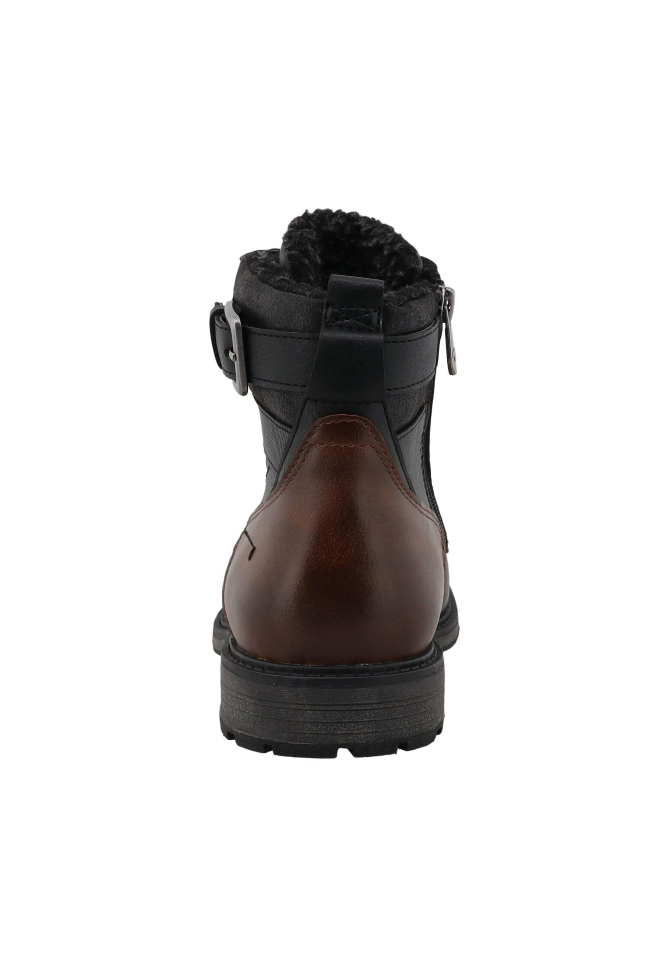 TOM TAILOR Veterboots in Zwart