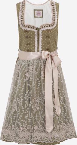 MARJO Dirndl 'Lea' in Groen: voorkant