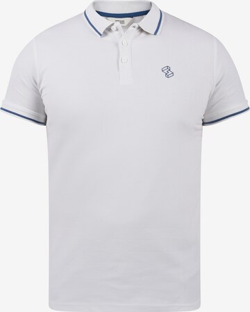 !Solid Poloshirt in Weiß: front