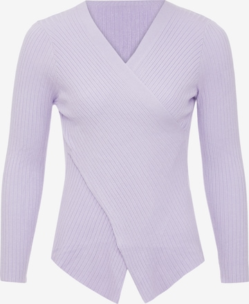 Pull-over EUCALY en violet : devant