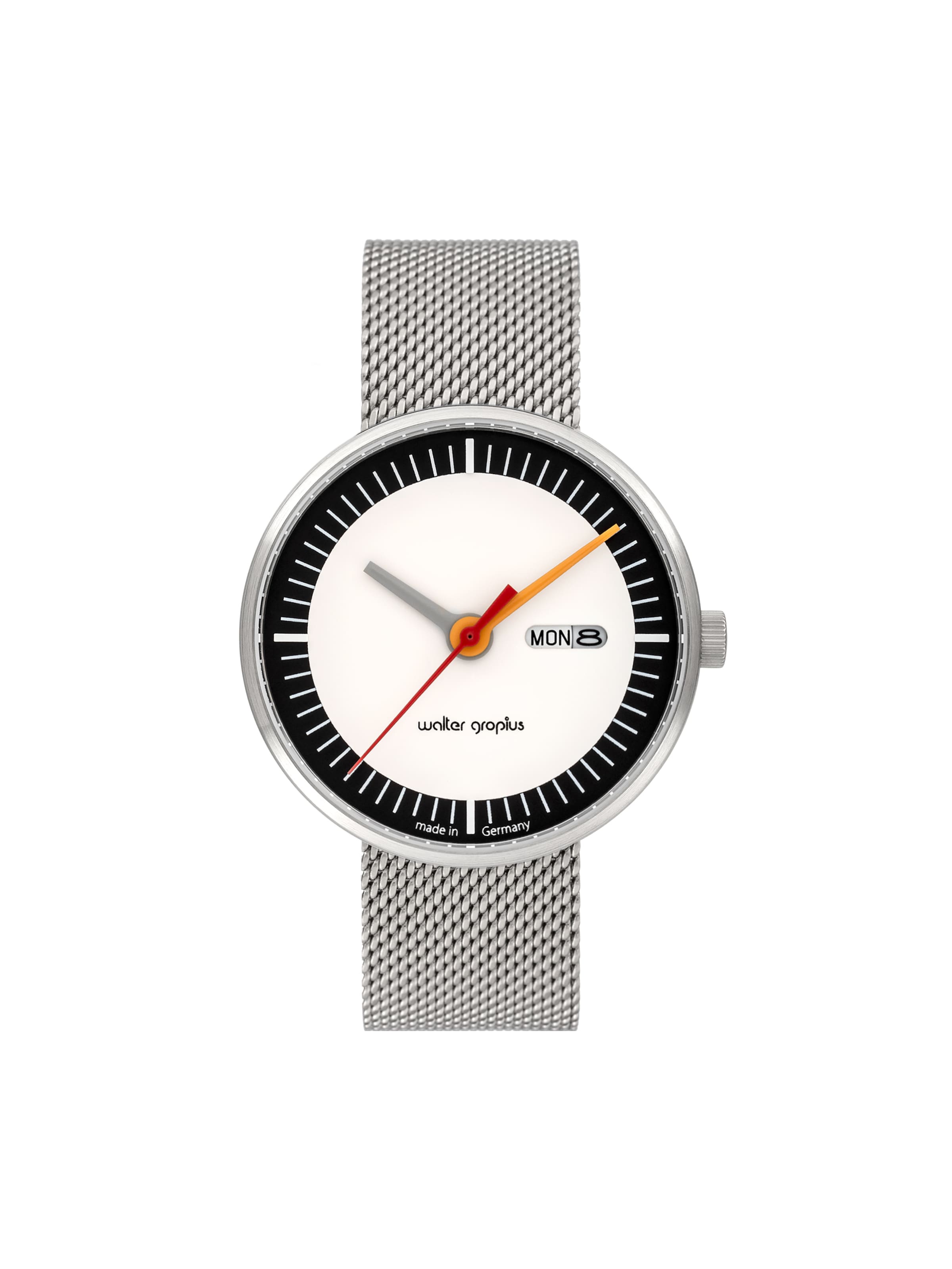 WALTER GROPIUS Analog Watch 'CLASSIC' in Silver: front