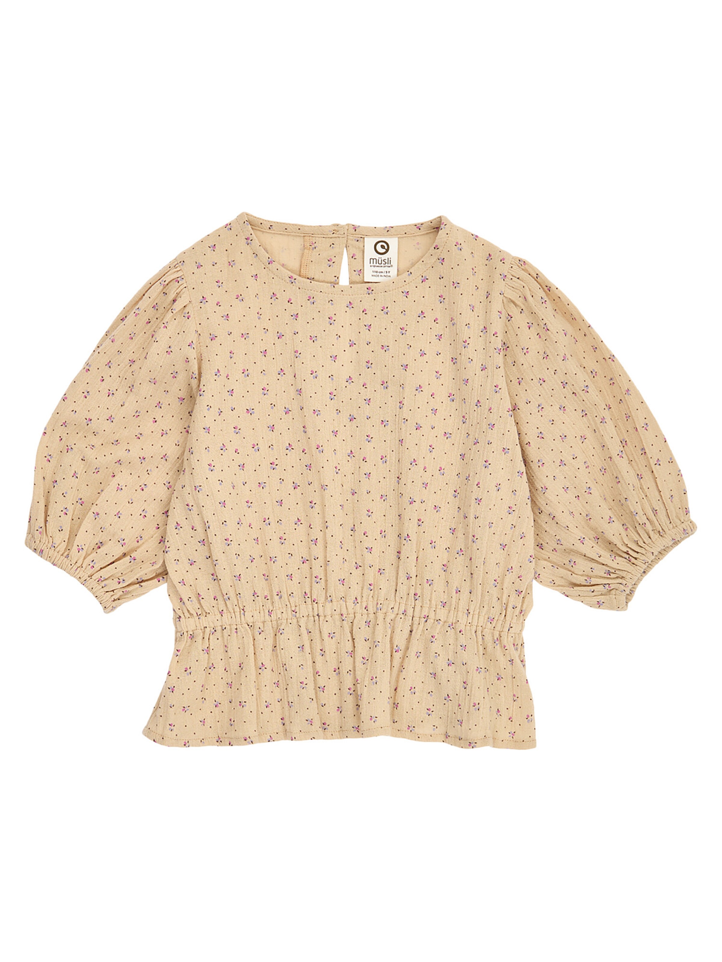 Müsli by GREEN COTTON - Blusa en beige: frente