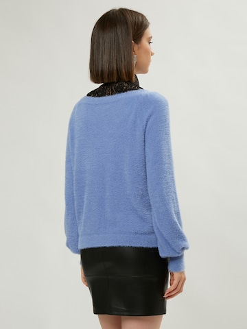 Influencer Knit cardigan in Blue