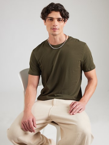 SELECTED Μπλουζάκι 'SLHDAN' σε πράσινο: μπροστά