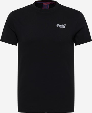 Tricou de la Superdry pe negru: față