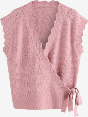 Next Neuleliivi värissä vaaleanpunainen: etupuoli