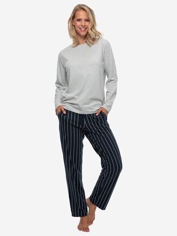 SCHIESSER Pyjama 'Organic Cotton' in Grau