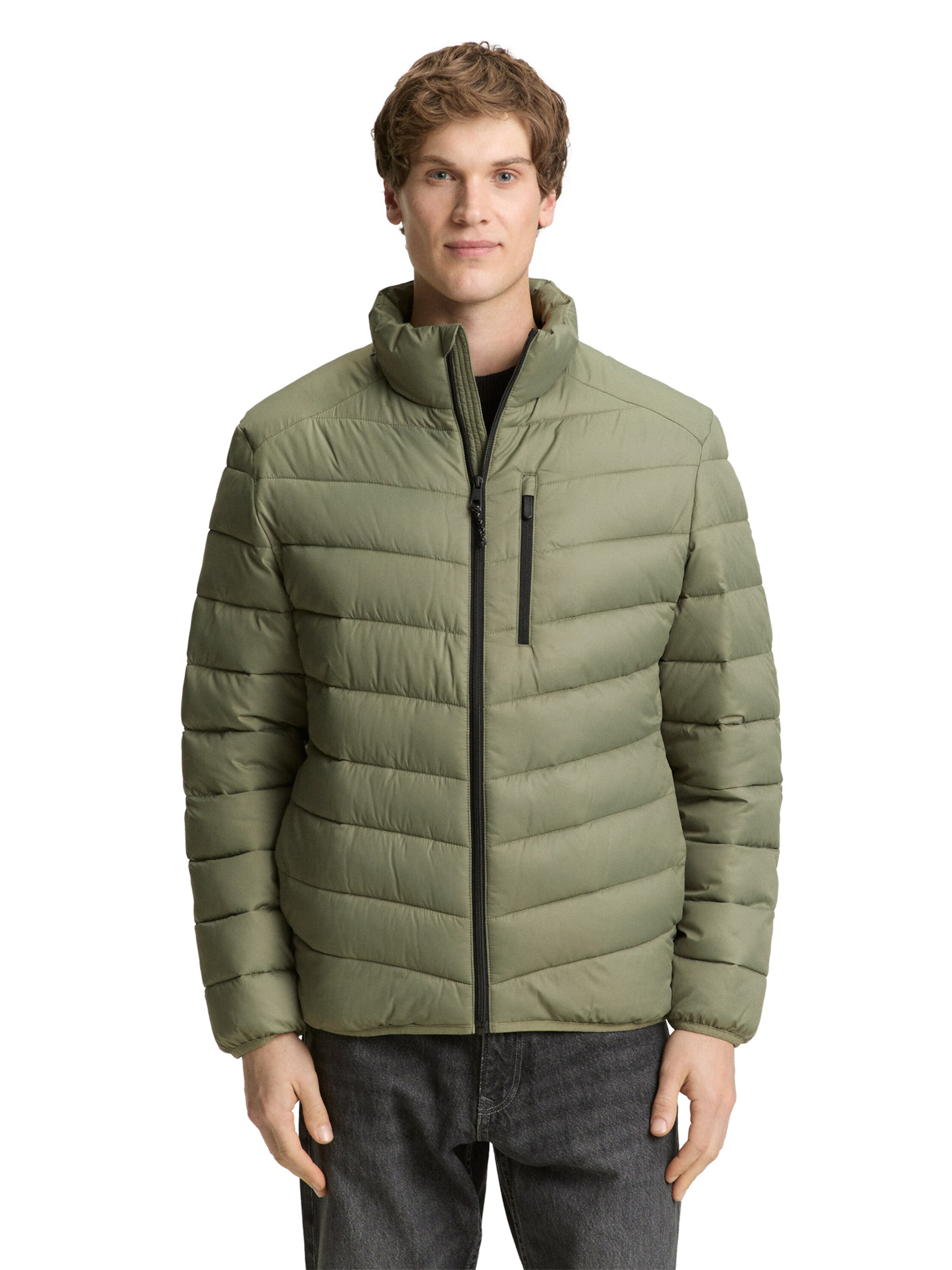 TOM TAILOR DENIM Jacke in Grün: Vorderseite