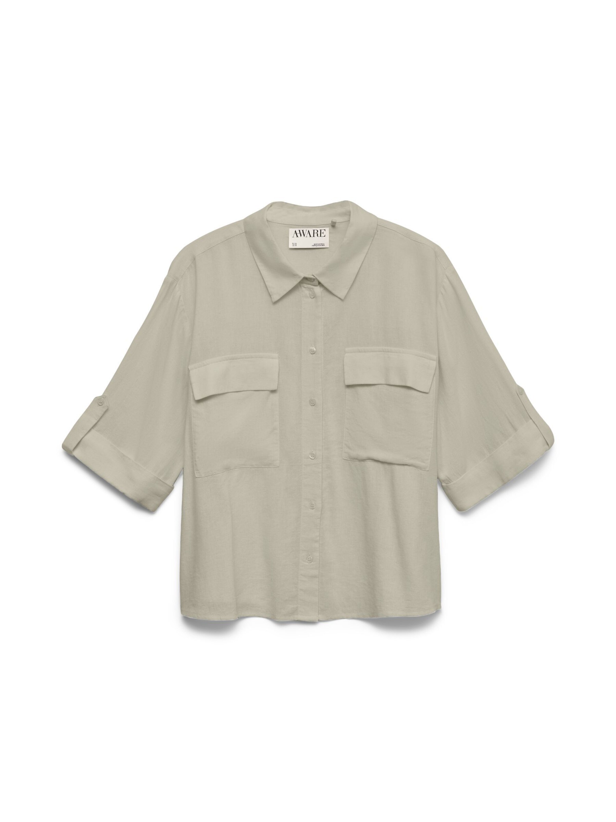 VERO MODA Bluse 'AWRyder' in Beige: Vorderseite