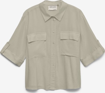 Chemisier 'AWRyder' VERO MODA en beige : devant