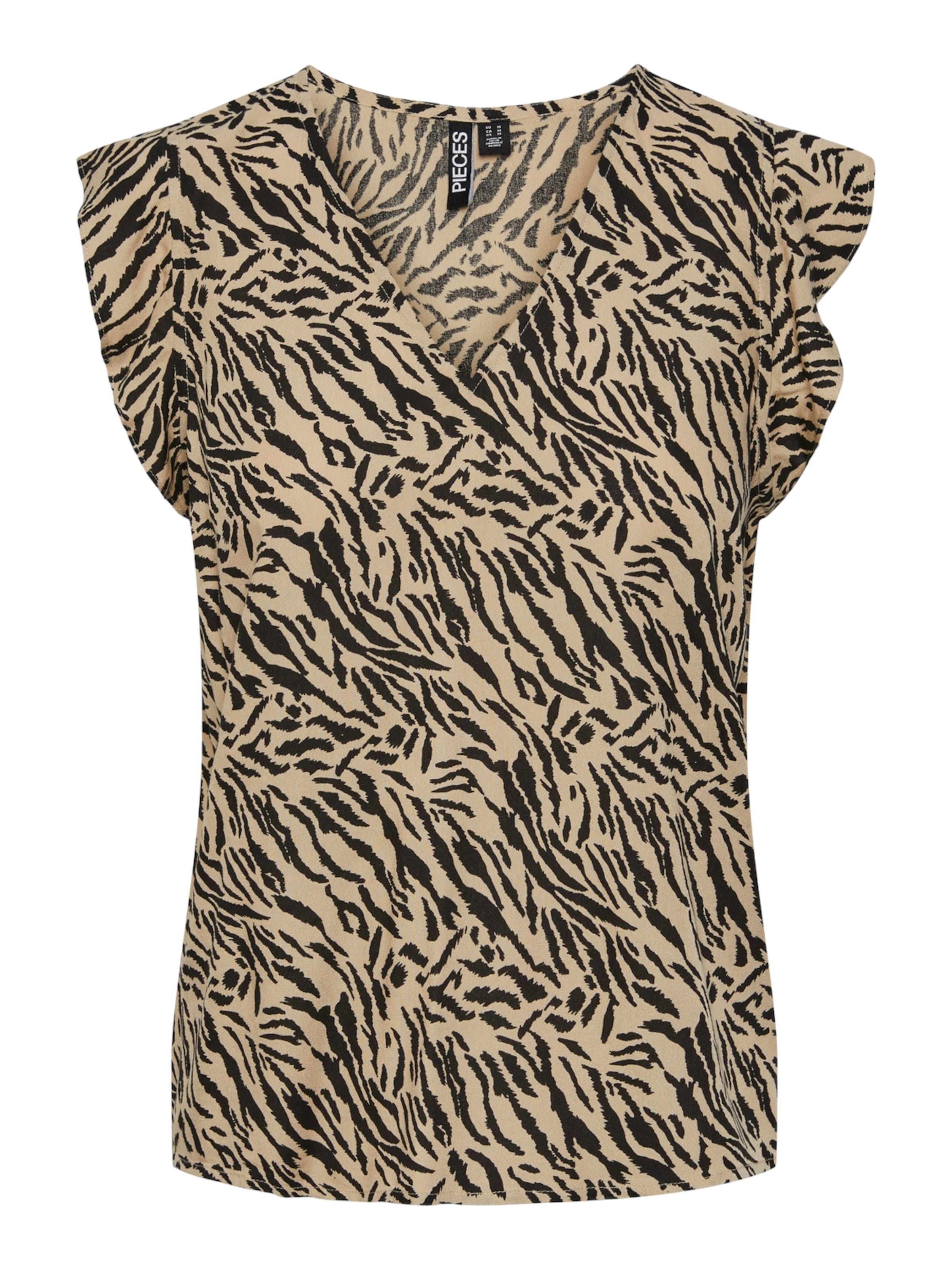 bēšs PIECES Blūze 'Nya': no priekšpuses