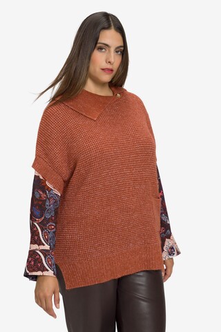 Pull-over Ulla Popken en orange : devant