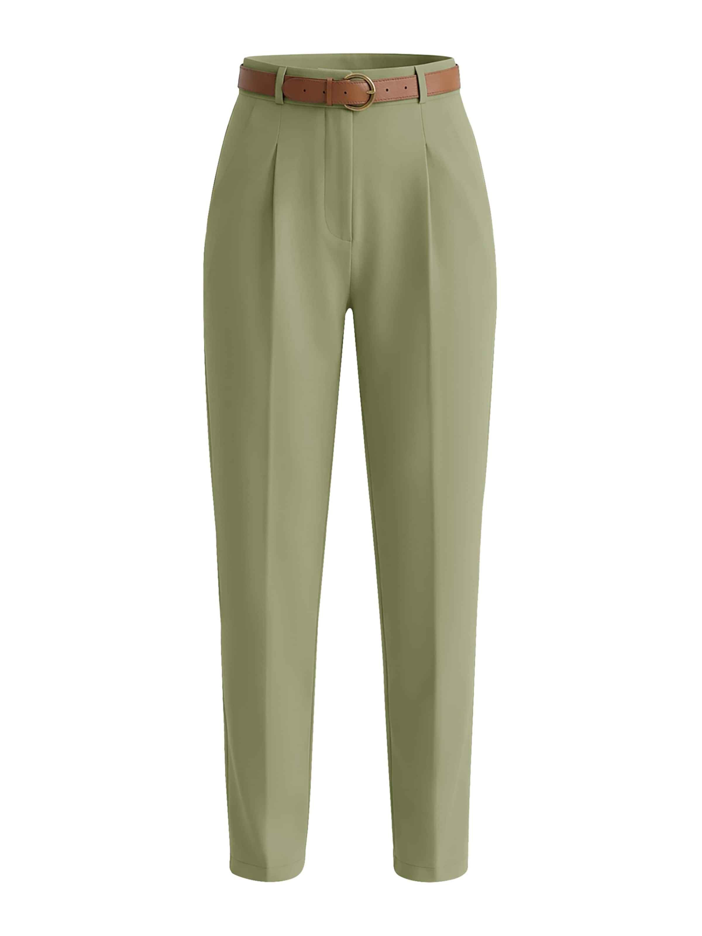 Imily Bela - Pantalón plisado en verde: frente