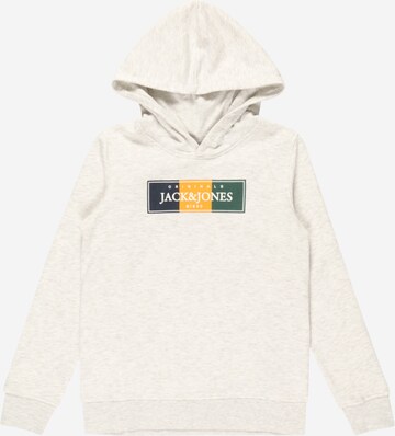 Jack & Jones Junior كنزة رياضية 'Codyy' بلون أبيض: الأمام